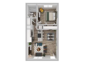 1 Bedroom Large S011 floor plan